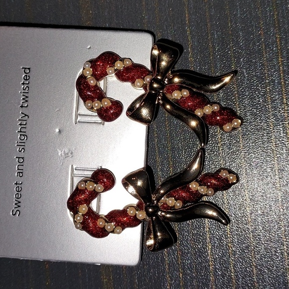 Sugarfix by baublebar mint condition candy cane christmas earrings discontinued - Picture 6 of 7